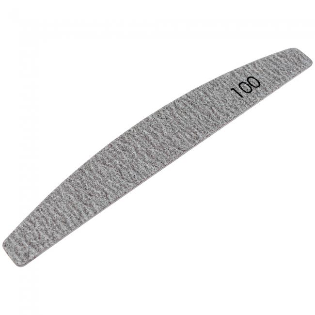 №180 Replaceable File Crescent 100 Grit (Color: Brown, Size 178/28 mm), 25 pcs/pack